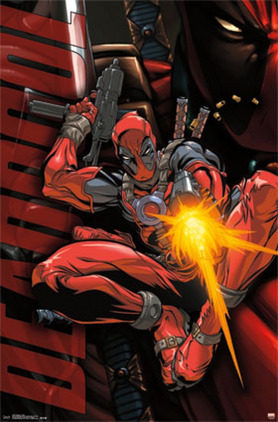 TIARP13807 Deadpool – Jump Poster Print – 22 x 34 in.