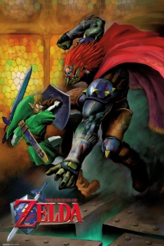 SCO30574 The Legend of Zelda Link V Ganondorf Poster Print – 24 x 36 in.