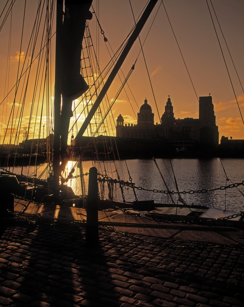 DPI1797892 Liverpool England - View from Albert Dock Poster Print by The Irish Image Collection, 12 x 16