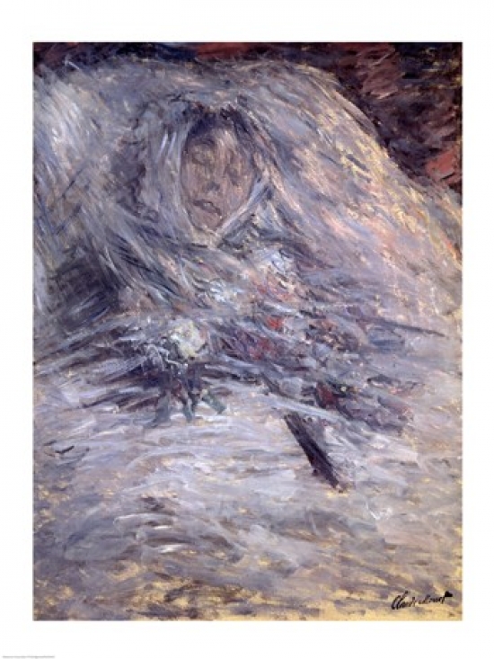 Camille Monet on Her Deathbed Poster Print by Claude Monet - 18 x 24 in.