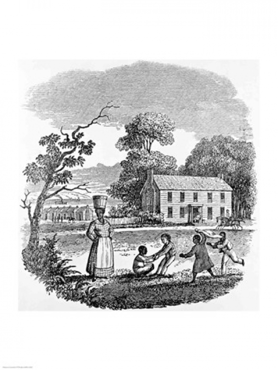 Plantation Scene Poster Print - 24 x 36 in. - Large