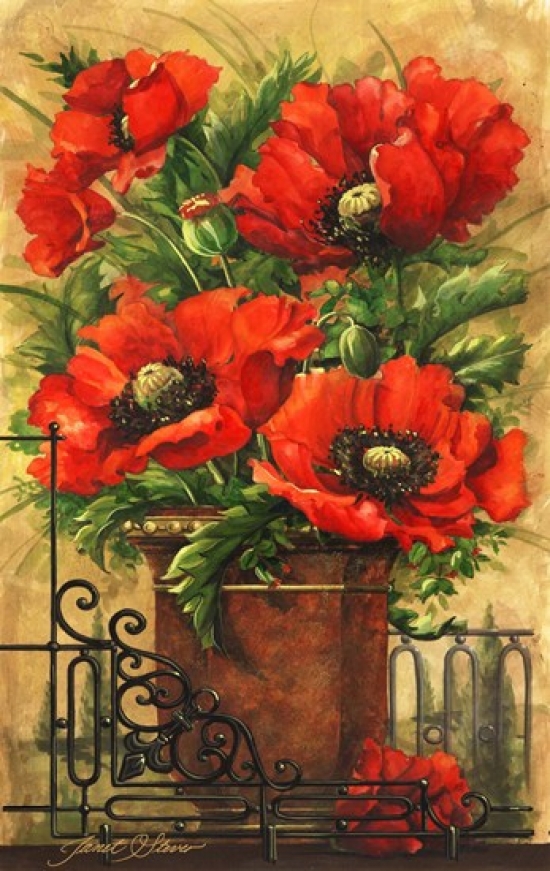 Ppfjs034 Tuscan Bouquet I Poster Print By Janet Stever, 18 X 28
