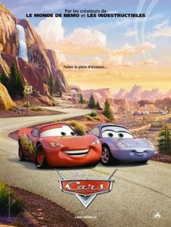 Xpe877401 Disney Pixar Cars - French Movie Poster Print, 27 X 39