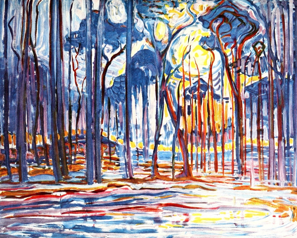 Pphpda72299large Woods Near Oele 1907 Poster Print By Piet Mondrian, 24 X 36 - Large