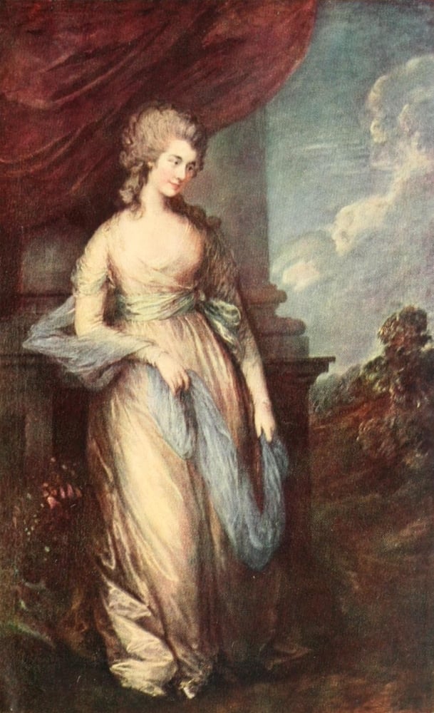 Pphpdp89522 The Duchess Of Devonshire History Of Art 1911 Poster Print By Thomas Gainsborough, 18 X 24
