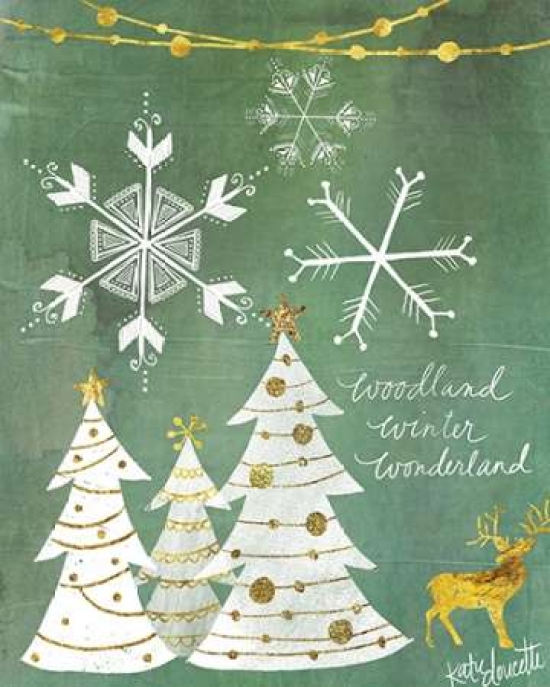 Pdxka1244large Woodland Winter Wonderland Poster Print By Katie Doucette, 24 X 30 - Large