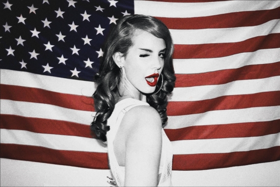 Lana Del Rey Flag Poster Print, 24 X 36