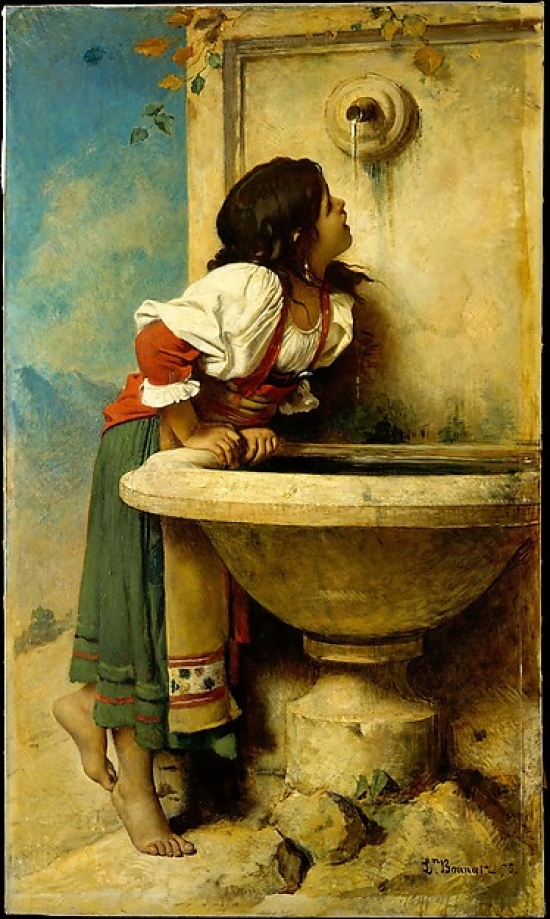 Met435708 Roman Girl At A Fountain Poster Print By L On Bonnat, French Bayonne 1833 1922 Monchy-saint-eloi, 18 X 24