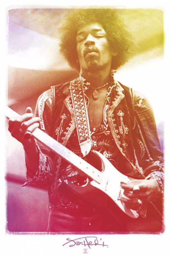 Pyramid Posters Xpe159591 Jimi Hendrix - Legendary Poster Print, 36 X 24