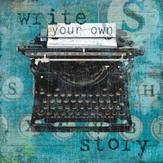 Galaxy Of Graphics Pdx13681small Write Your Own Story Poster Print By Carol Robinson, 12 X 12 - Small