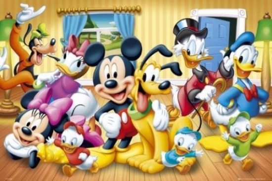 Xpe159501 Mickey Mouse Disney Group Poster Print, 24 X 36