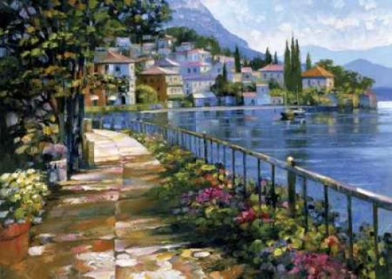 Pdxb2705dlarge Sunlit Stroll Poster Print By Howard Behrens, 18 X 24 - Large