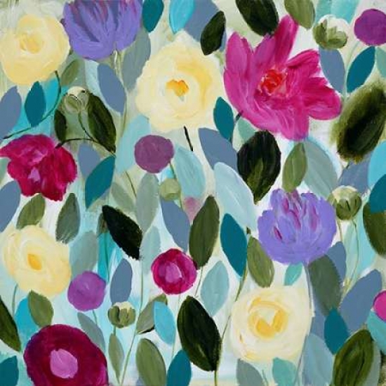 Pdxs1175dsmall Tranquility Blooms Poster Print By Carrie Schmitt, 12 X 12 - Small