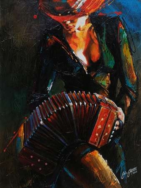 Pdxs1421dlarge Reina Del Bandoneon Poster Print By Colin John Staples, 18 X 24 - Large