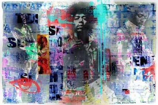 Jimmy Hendrix Poster Print By Micha Baker, 20 X 28 - Large