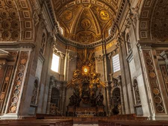 Pdxaf201411141408large Inside Of St. Peters Basilica Rome Italy Poster Print By Assaf Frank, 18 X 24 - Large