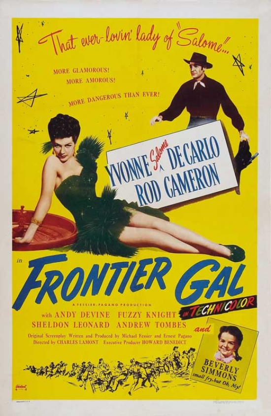 Frontier Gal Movie Poster Print, 27 X 40