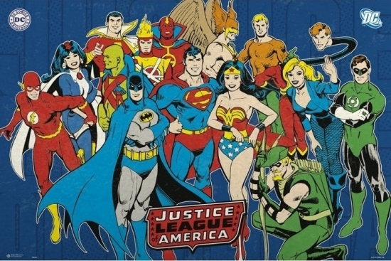Xpe160357 Dc Comics Justice League Poster Print, 24 X 36