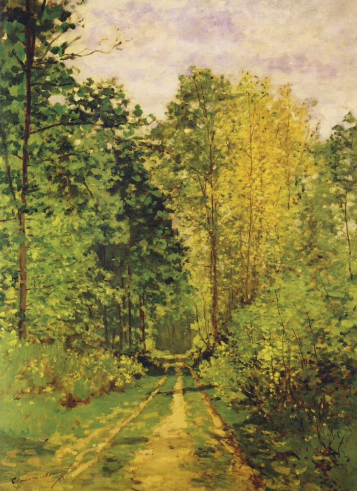 Pphpda60126large Wooded Path 1865 Poster Print By Claude Monet, 24 X 36 - Large