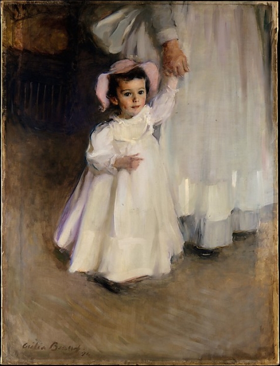 Ernesta, Child With Nurse Poster Print By Cecilia Beaux, American Philadelphia Pennsylvania 1855 1942 Gloucester Massachusetts, 18 X 24