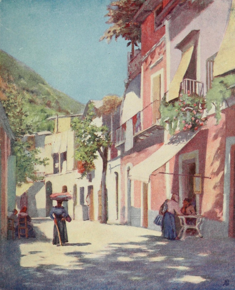 Pphpdp82643large Naples 1904 Street In Casamicciola Ischia Poster Print By Augustine Fitzgerald, 24 X 36 - Large