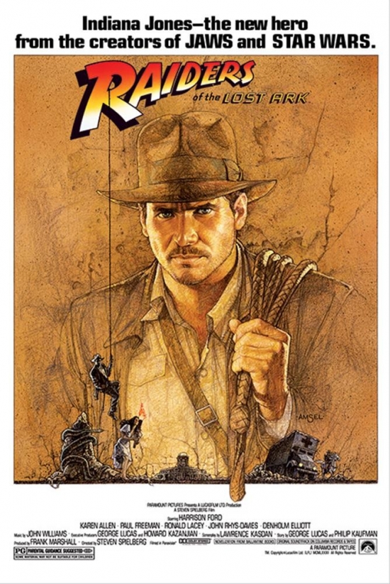 Pyramid Posters Xpe160223 Indiana Jones & The Raiders Of The Lost Ark Poster Print, 24 X 36