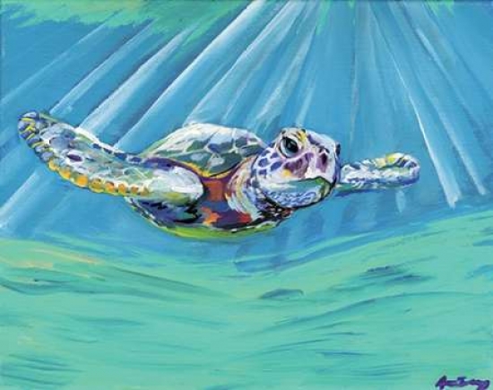 Pdxae1002large Turtle Poster Print By Anne Seay, 24 X 30 - Large