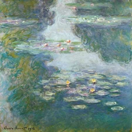 Pdx1cm1510small Waterlilies Poster Print By Claude Monet, 12 X 12 - Small