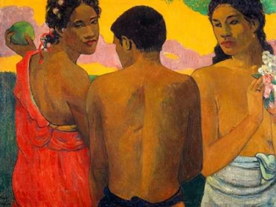 Three Tahitians Poster Print By Paul Gauguin, 22 X 28 - Large