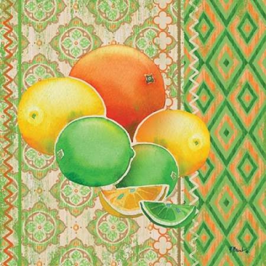 Fruit Ikat Iv Poster Print By Paul Brent, 12 X 12 - Small