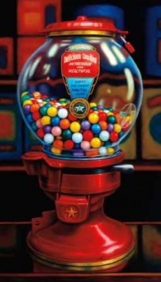 Pdxc462dlarge Gumball Machine Iv Poster Print By Tr Colletta, 24 X 36 - Large