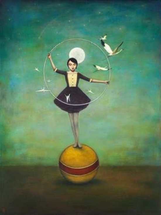 Pdxh1109dsmall Lunas Circle Poster Print By Duy Huynh, 9 X 12 - Small