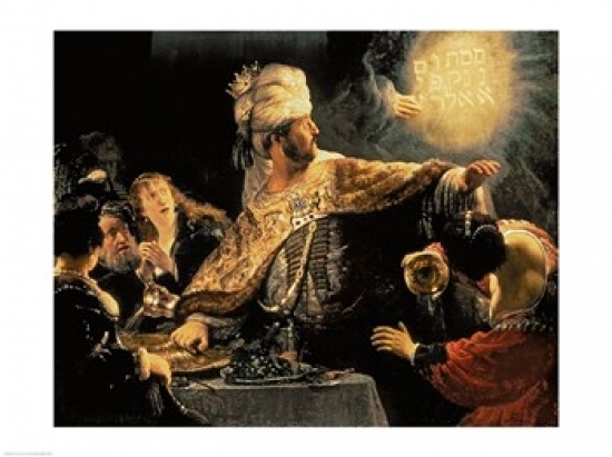 Balbal10291large Belshazzars Feast C.1636 Poster Print By Rembrandt Van Rijn - 36 X 24 In. - Large