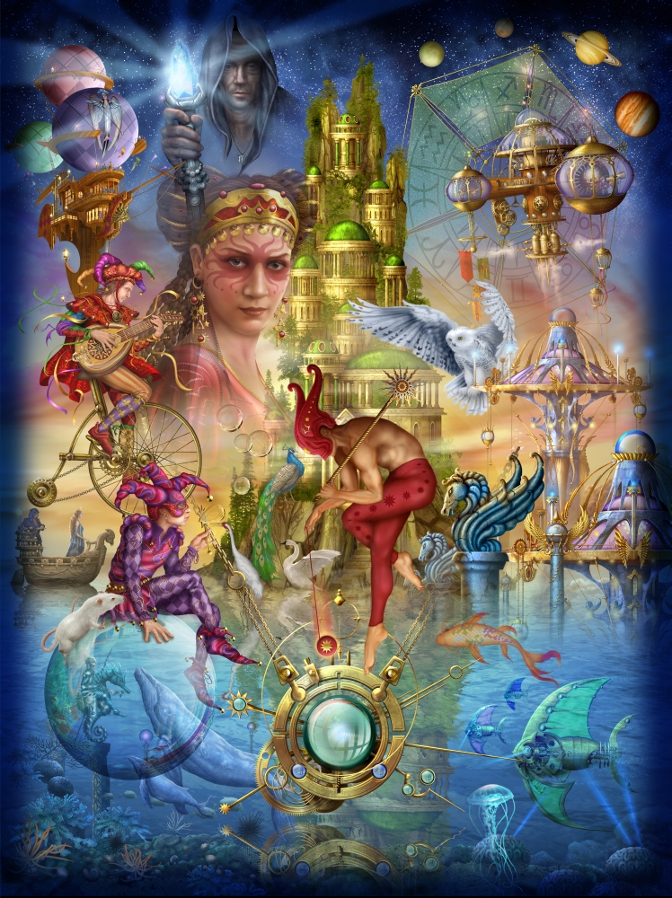Mgl600124 Fantasy Island Poster Print By Ciro Marchetti, 12 X 16
