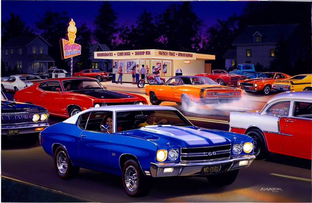 Mgl600894 Fast Freds Poster Print By Bruce Kaiser, 18 X 12