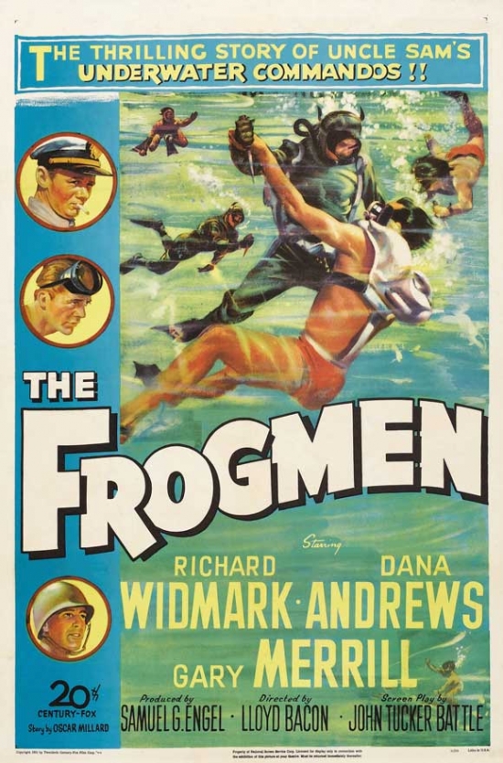 EAN 7429733421488 product image for MOVIJ1184 The Frogmen Movie Poster Print, 27 x 40 | upcitemdb.com