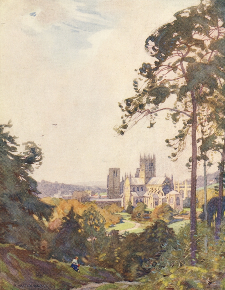 Pphpdp91028 Somerset 1927 Wells Cathedral Poster Print By Alfred Heaton Cooper, 18 X 24