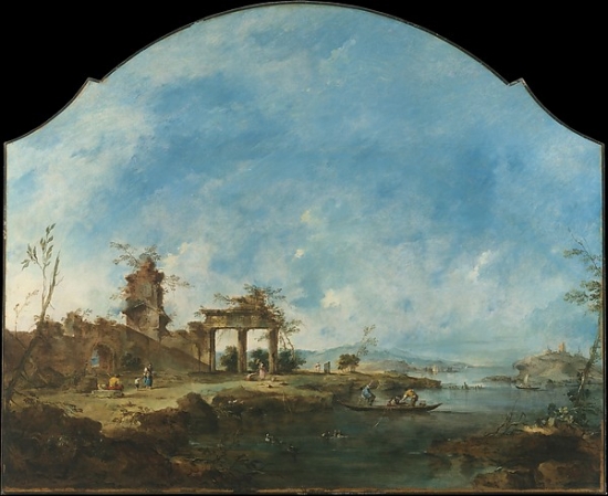 Met436595 Fantastic Landscape Poster Print By Francesco Guardi, Italian Venice 1712 1793 Venice, 18 X 24