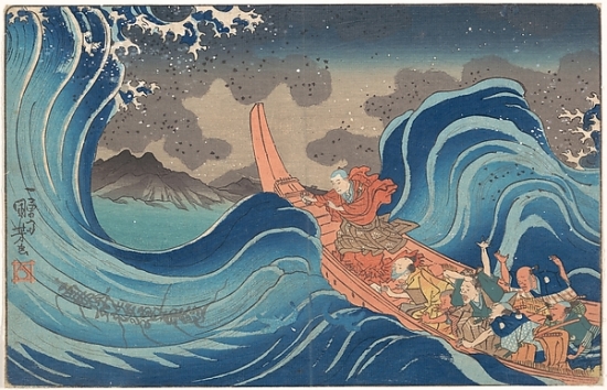 Met45287 Life Of Nichiren - A Vision Of Prayer On The Waves Poster Print By Utagawa Kuniyoshi, Japanese 1797 1861, 18 X 24