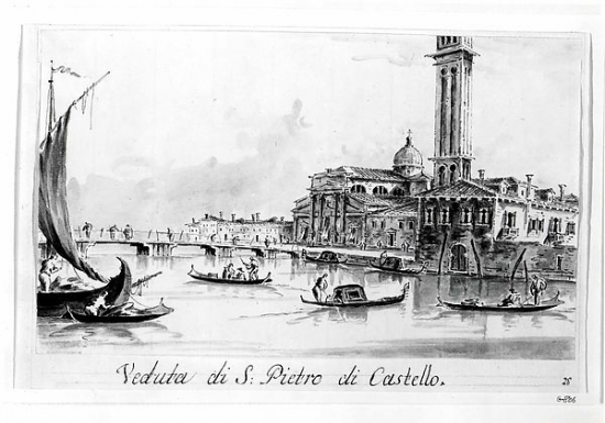 Met459635 San Pietro Di Castello Poster Print By Giacomo Guardi, Italian Venice 1764 1835 Venice, 18 X 24