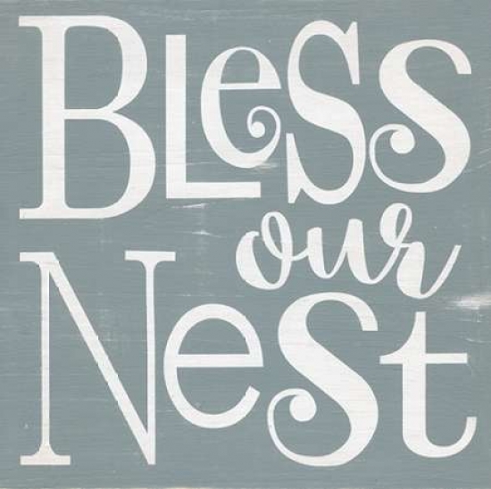 Pdxag1061small Bless Our Nest Poster Print By Alli Rogosich, 12 X 12 - Small