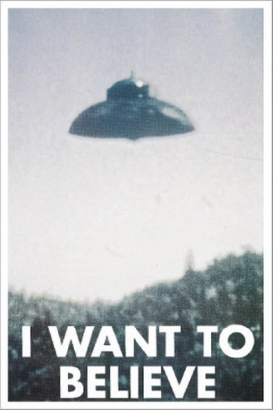 Xpe160297 I Want To Believe - Ufo Poster Print, 24 X 36