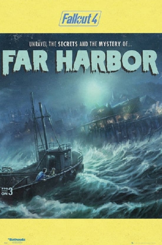 Xpe160507 Fallout 4 Secrets Of Far Harbor Poster Print, 24 X 36