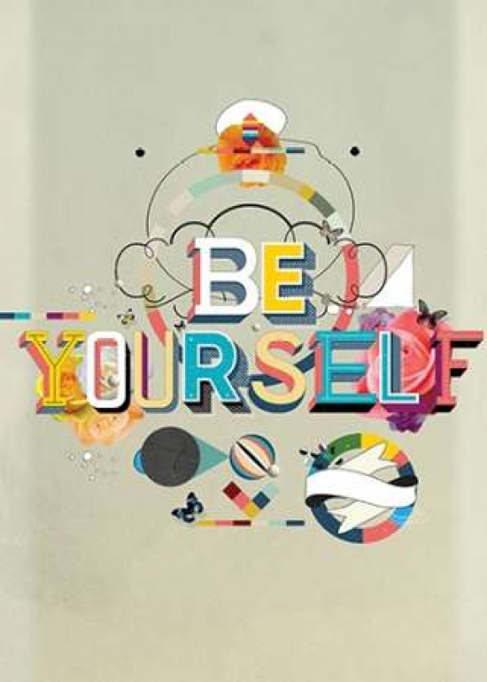 Pdxk2344dsmall Be Yourself Poster Print By Kavan & Company, 10 X 14 - Small