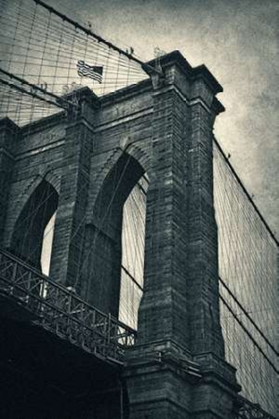 Pdxn242dsmall Brooklyn Bridge Poster Print By Larry Nicosia, 12 X 18 - Small