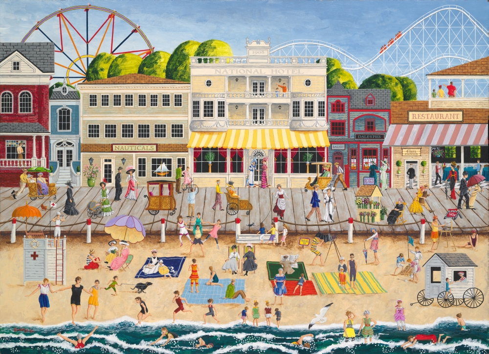 Mgl600224 The Old Boardwalk Poster Print By Art Poulin, 17 X 12