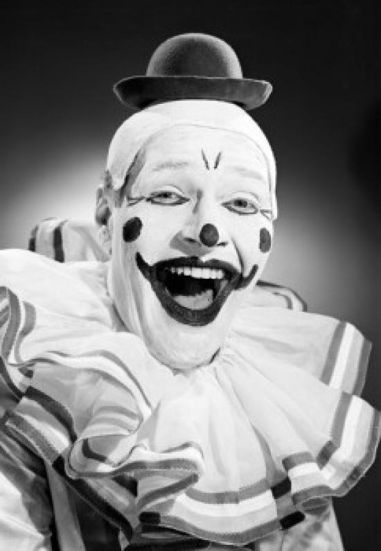 EAN 7429725466435 product image for Superstock SAL255417526A Studio Portrait of Clown Laughing Poster Print, 18 x 24 | upcitemdb.com