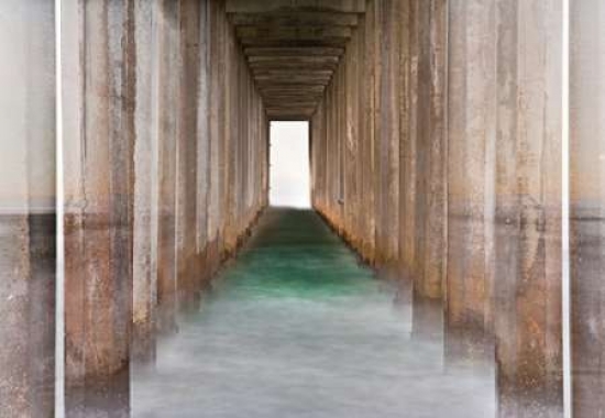Under Scripps Pier Ii Poster Print By Lee Peterson, 10 X 14 - Small