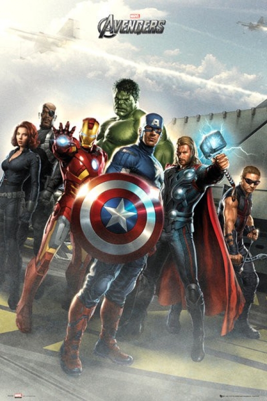 Xpe160140 Avengers Airbase Poster Print, 24 X 36