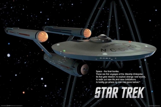 Xpe160283 Star Trek - Starship Enterprise Poster Print, 24 X 36